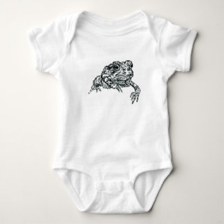 Toad bodysuit pen and ink illustration