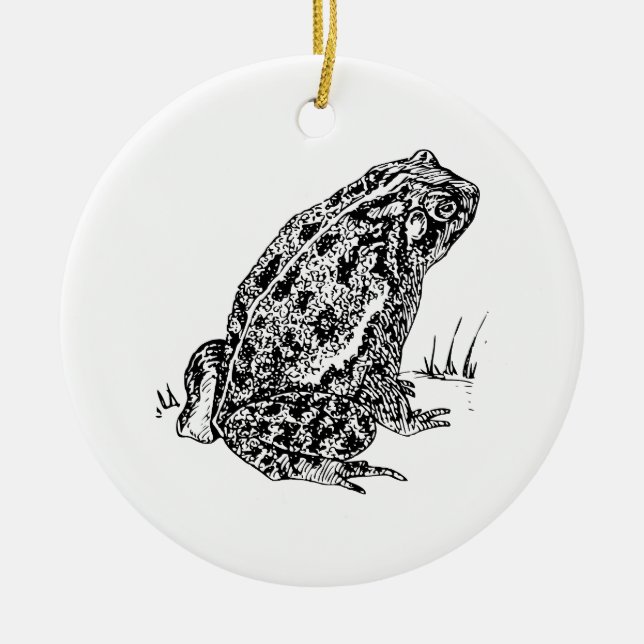 Toad Ceramic Tree Decoration (Front)