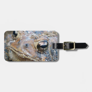 Toad face luggage tag