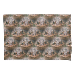 Toad Frog Face Nature Pattern     Pillowcase