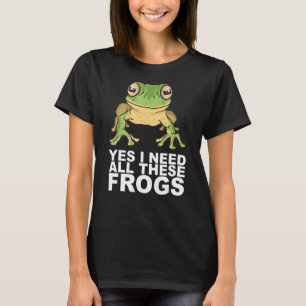 Toad Pet Studying Frog Collector T-Shirt