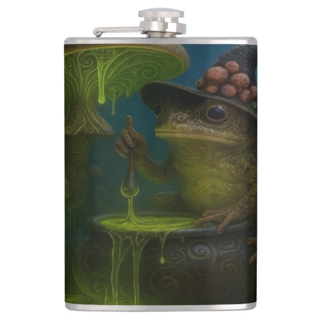 Toad Stew Hip Flask (Front)