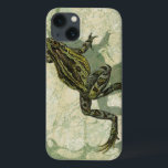Toad Swinning in the Water iPhone 13 Case<br><div class="desc">Vision Studio is using the giclée (French for “to spray”) technique in this art piece. It makes it unique and the different shades of green emphasise the peacefulness on this image. Choose this piece of artwork for your next Zazzle product.</div>