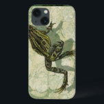 Toad Swinning in the Water iPhone 13 Case<br><div class="desc">Vision Studio is using the giclée (French for “to spray”) technique in this art piece. It makes it unique and the different shades of green emphasise the peacefulness on this image. Choose this piece of artwork for your next Zazzle product.</div>
