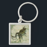 Toad Swinning in the Water Key Ring<br><div class="desc">Vision Studio is using the giclée (French for “to spray”) technique in this art piece. It makes it unique and the different shades of green emphasise the peacefulness on this image. Choose this piece of artwork for your next Zazzle product.</div>