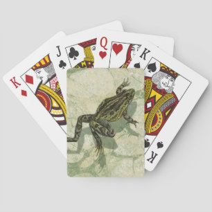Toad Swinning in the Water Playing Cards
