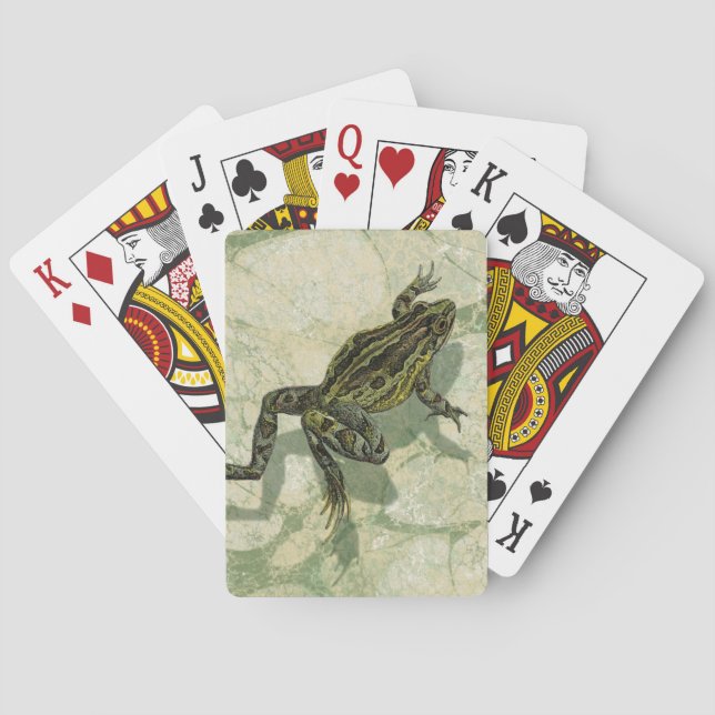 Toad Swinning in the Water Playing Cards (Back)