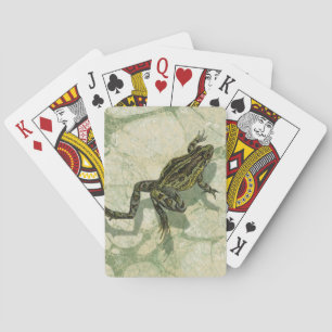 Toad Swinning in the Water Playing Cards