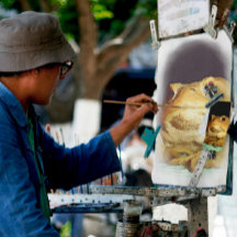 Toad With Philosophical Disposition Painting