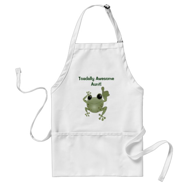 Toadally Awesome Aunt! apron (Front)