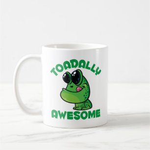 Toadally Awesome Happy Cartoon Toad Coffee Mug