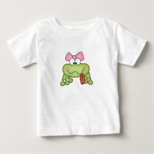 Toadally Cute Girl Frog Baby T-Shirt