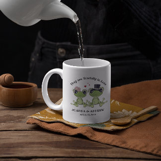 ©Toadally in Love Frog Couple Rustic Wedding Coffee Mug