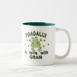 TOADALLY Love Gram Frog Two-Tone Coffee Mug