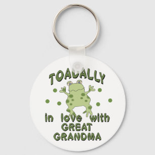 TOADALLY Love Great Grandma Frog Key Ring