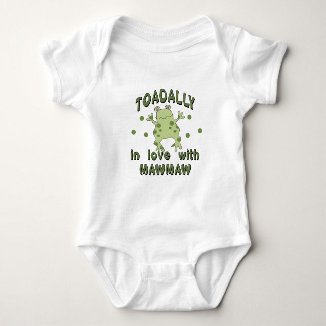 TOADALLY Love MawMaw Frog Baby Bodysuit (Front)