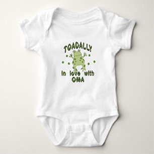 TOADALLY Love Oma Frog Baby Bodysuit