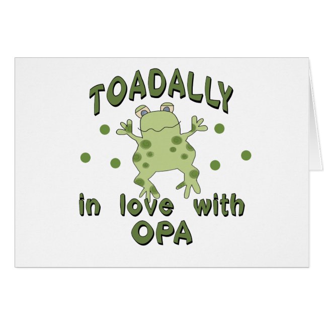 TOADALLY Love Opa Frog (Front Horizontal)