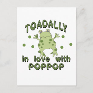 TOADALLY Love PopPop Frog Postcard