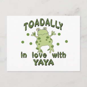 TOADALLY Love YaYa Frog Postcard