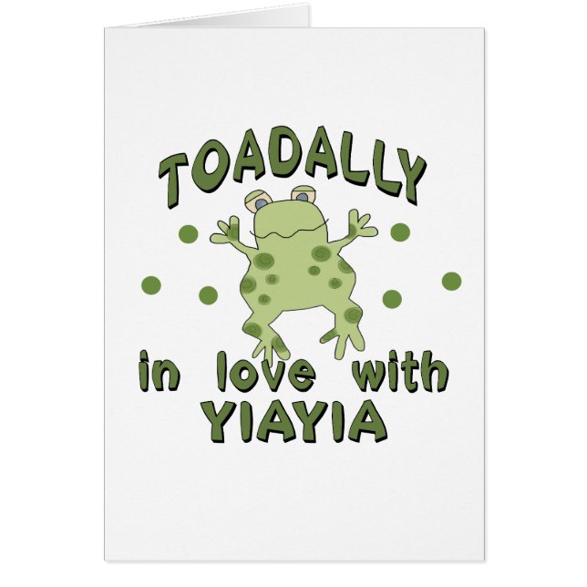 TOADALLY Love YiaYia Frog (Front)