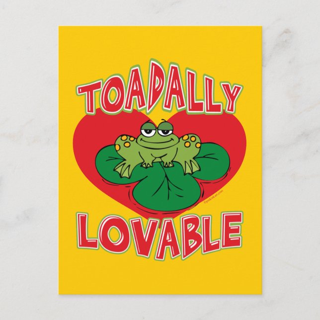 Toadally Loveable Postcard (Front)