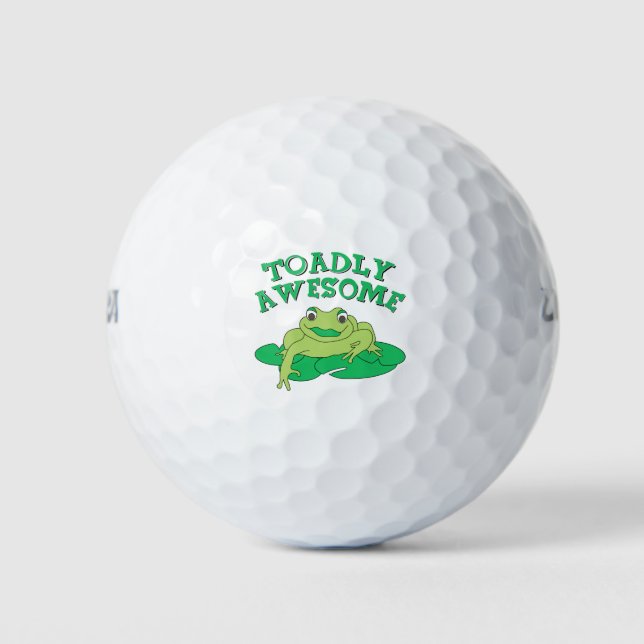 TOADly Awesome  Golf Balls (Front)