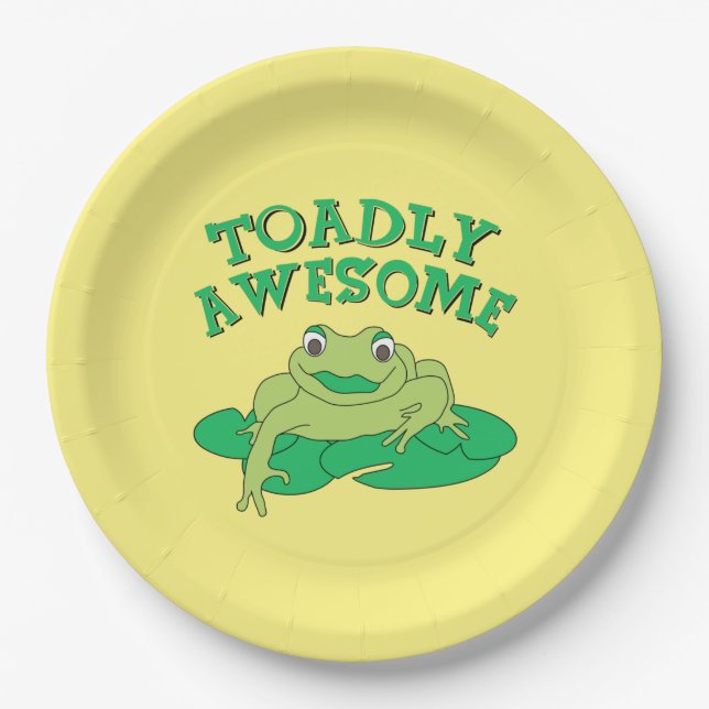 TOADly Awesome  Paper Plate (Front)