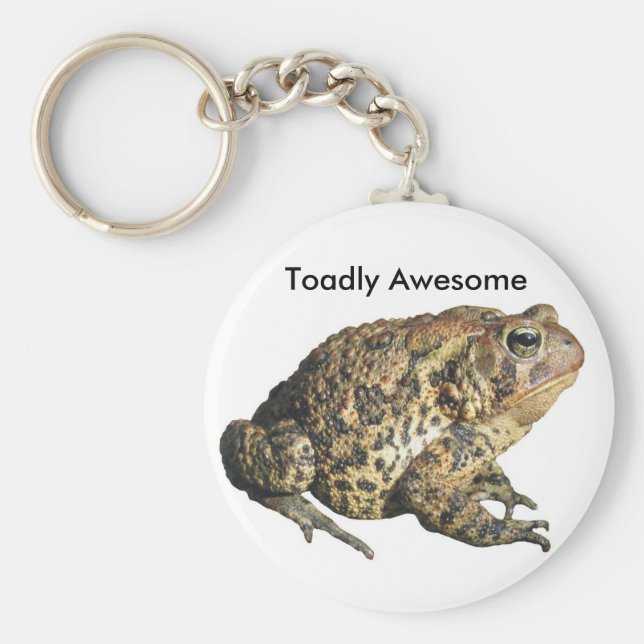 Toadly Awesome Toad Key Ring (Front)