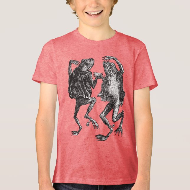 Toads Dancing On The Sabbath Dictionnaire Infernal Tri-Blend Shirt (Front)