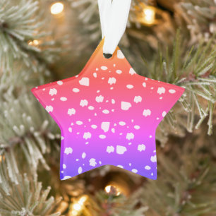 Toadstool art,rainbows colours ornament