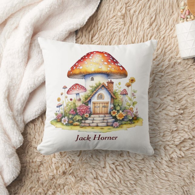 Toadstool House Pillow (Blanket)