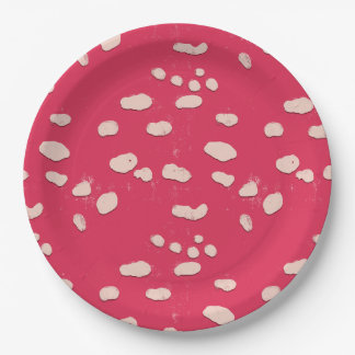 Toadstool Mushroom Texture Party Plate