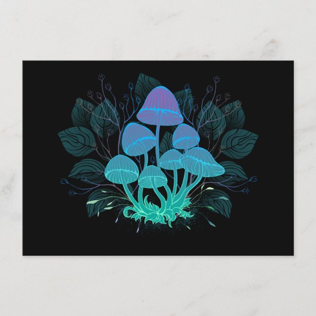 Toadstools in Bushes Advice Card (Front)