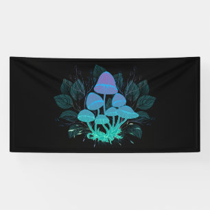 Toadstools in Bushes Banner