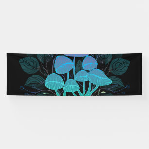 Toadstools in Bushes Banner