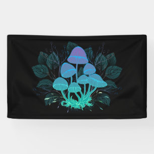 Toadstools in Bushes Banner