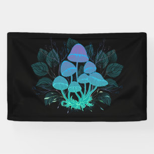 Toadstools in Bushes Banner