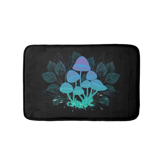 Toadstools in Bushes Bath Mat (Front)