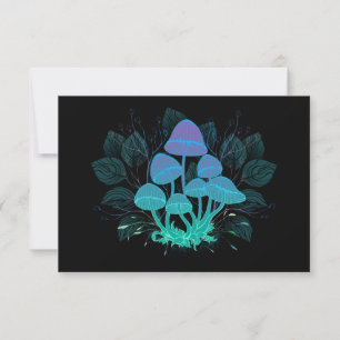 Toadstools in Bushes Card