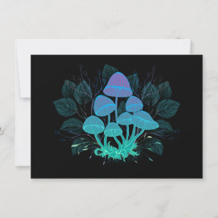 Toadstools in Bushes Card