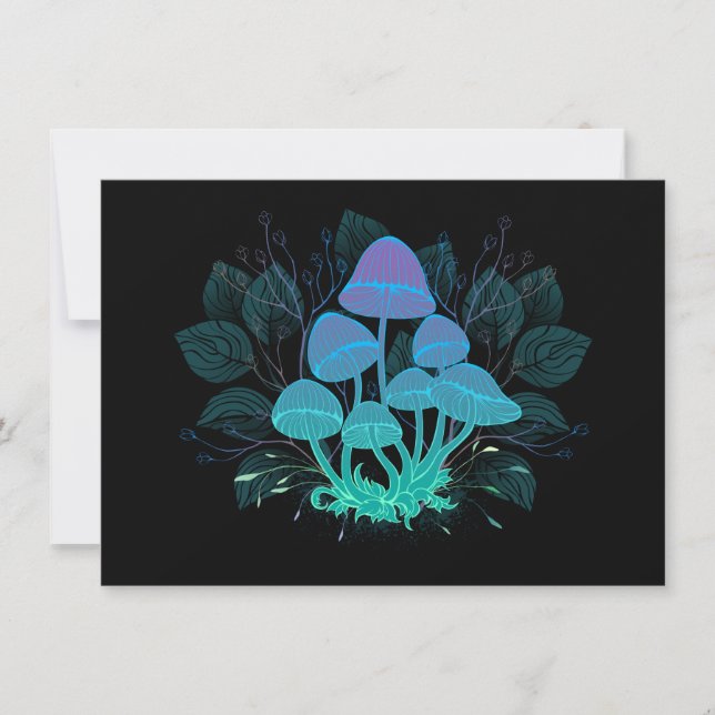 Toadstools in Bushes Card (Front)