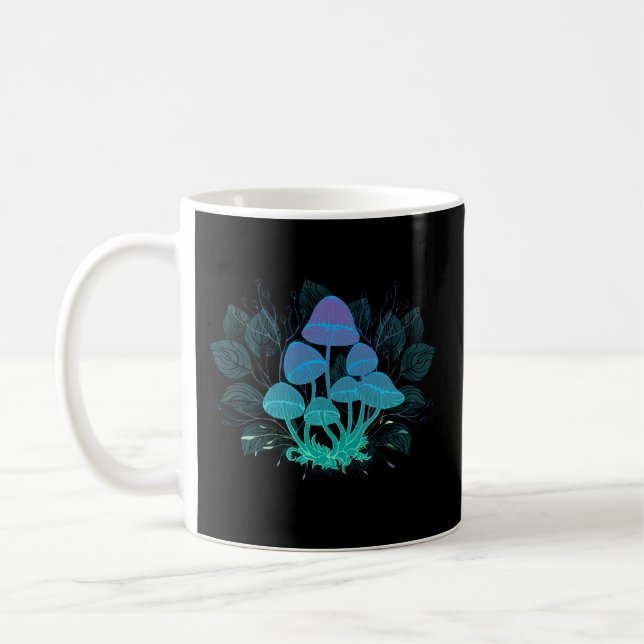 Toadstools in Bushes Coffee Mug (Left)