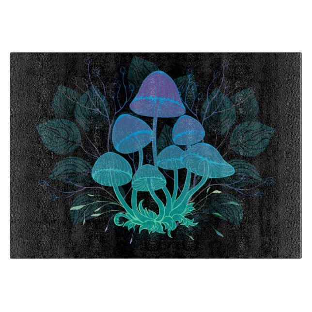 Toadstools in Bushes Cutting Board (Front)