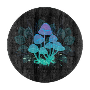 Toadstools in Bushes Cutting Board