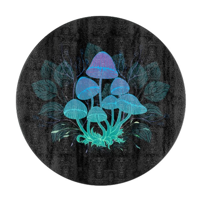 Toadstools in Bushes Cutting Board (Front)