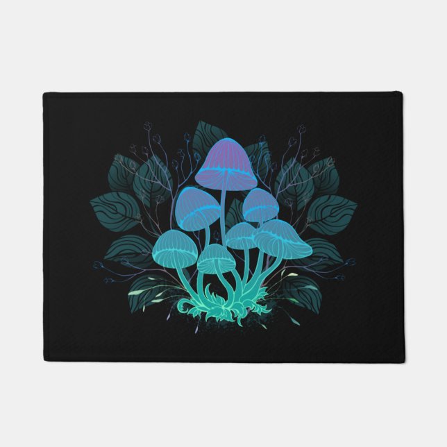 Toadstools in Bushes Doormat (Front)