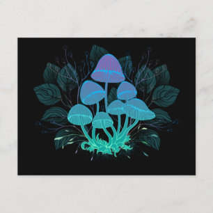 Toadstools in Bushes Enclosure Card