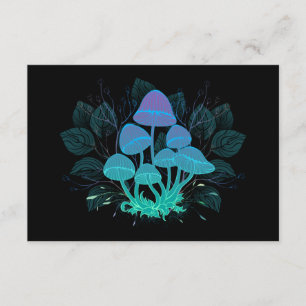 Toadstools in Bushes Enclosure Card