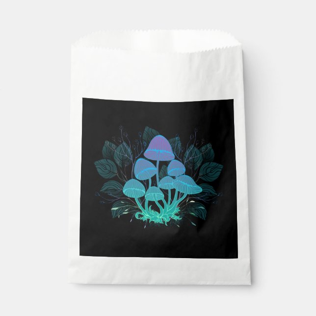 Toadstools in Bushes Favour Bags (Front)